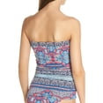 thumbnail image 2 of DSF Riviera Tiles Strapless Tankini Top, Cerise, Small, 2 of 2