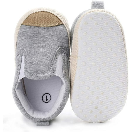 

QWZNDZGR Infant Baby Girls Boys Canvas Shoes Soft Sole Toddler Slip On Newborn Crib Moccasins Casual Sneaker Austin Boy s Flat Lazy Loafers First Walkers Skate Shoe