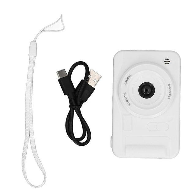 40MP 1080P Camera with Wrist Strap, 8X Zoom, Anti-Shake, 4K HD, Auto Focus, Support 32GB Card, Selfie Digital Video Camera for Beginners
