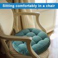 thumbnail image 6 of Round Chair Cushions Thickened Tatami Cushions For Home Office Car Seats-Water Blue, 6 of 7