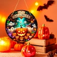 thumbnail image 5 of Cadorn Halloween Acrylic Round Wall Decor - Pumpkin Ghost Wall Hanging for Indoor Outdoor Holiday Decoration, 5 of 7
