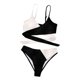 thumbnail image 5 of Mejor Belleza Mujer Traje de Baño de Moda Aumentar el tamaño 2 Piezas Tankini Tops de Bikini y Partes de Abajo Negro XL, 5 of 7