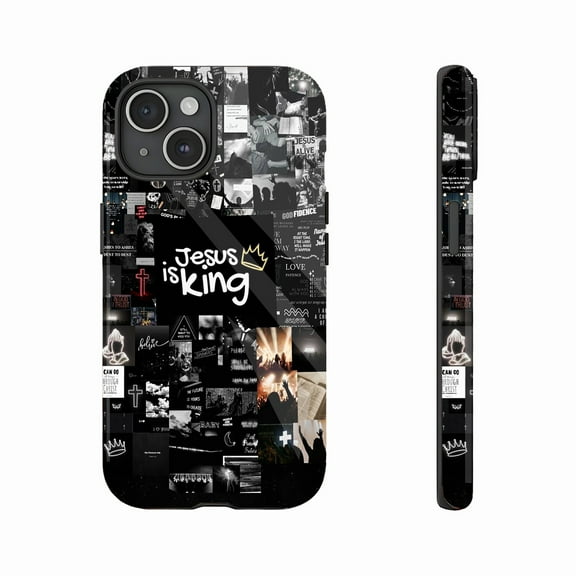 Christian Jesus King Faith-Inspired iPhone Case for Faithful Users - Compatible with iPhone 11/12/13/14/15/16 (Pro Max/Plus)