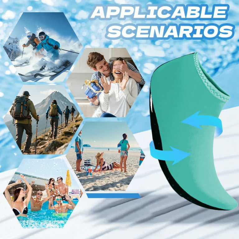 TELOLY Water Socks,Strong Anti-Slip Water Socks,Neoprene Socks for