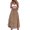 Coffee Brown, variant on Women's Tulle Tiered Maxi Skirt, Layered Cake Skirt with Elastic Waist, Solid Color Flowy Long Skirt for Summer,S,Khaki