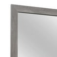 thumbnail image 3 of Adia 40 Inch Modern Accent Mirror, Sleek Textured Frame, Rustic Gray Veneer- Saltoro Sherpi, 3 of 5