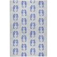 thumbnail image 2 of Addison Rugs Dream Shag Premium Machine Washable Transitional Seahorses Blue Rectangle Rug, 8' x 10', 2 of 8