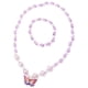 thumbnail image 1 of 1 juego de joyería para niños, collar, pulsera y mariposas para niña., 1 of 6
