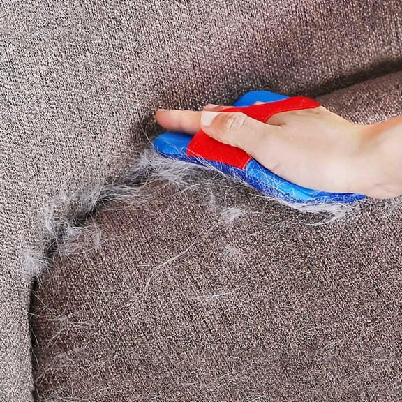 Reusable Pet Hair Remover Mitt – Blue Handheld Glove for Dogs, Cats, Furniture, Clothing, Bedding & Car Interiors