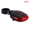 thumbnail image 1 of facefd 3 Pieces Light Bike LED bike warning light Tail Lamp Adjustable Bicycle Warning Night Light Cycling Rear Flash Lamp, Type 3, 1 of 9