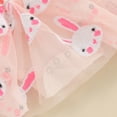 thumbnail image 7 of Bagilaanoe Newborn Easter Outfits Baby Girl Rompers Dress Print Long Sleeve Bodysuits + Headband 3M 6M 12M 18M 24M Infant Patchwork A-line Dresses, 7 of 7