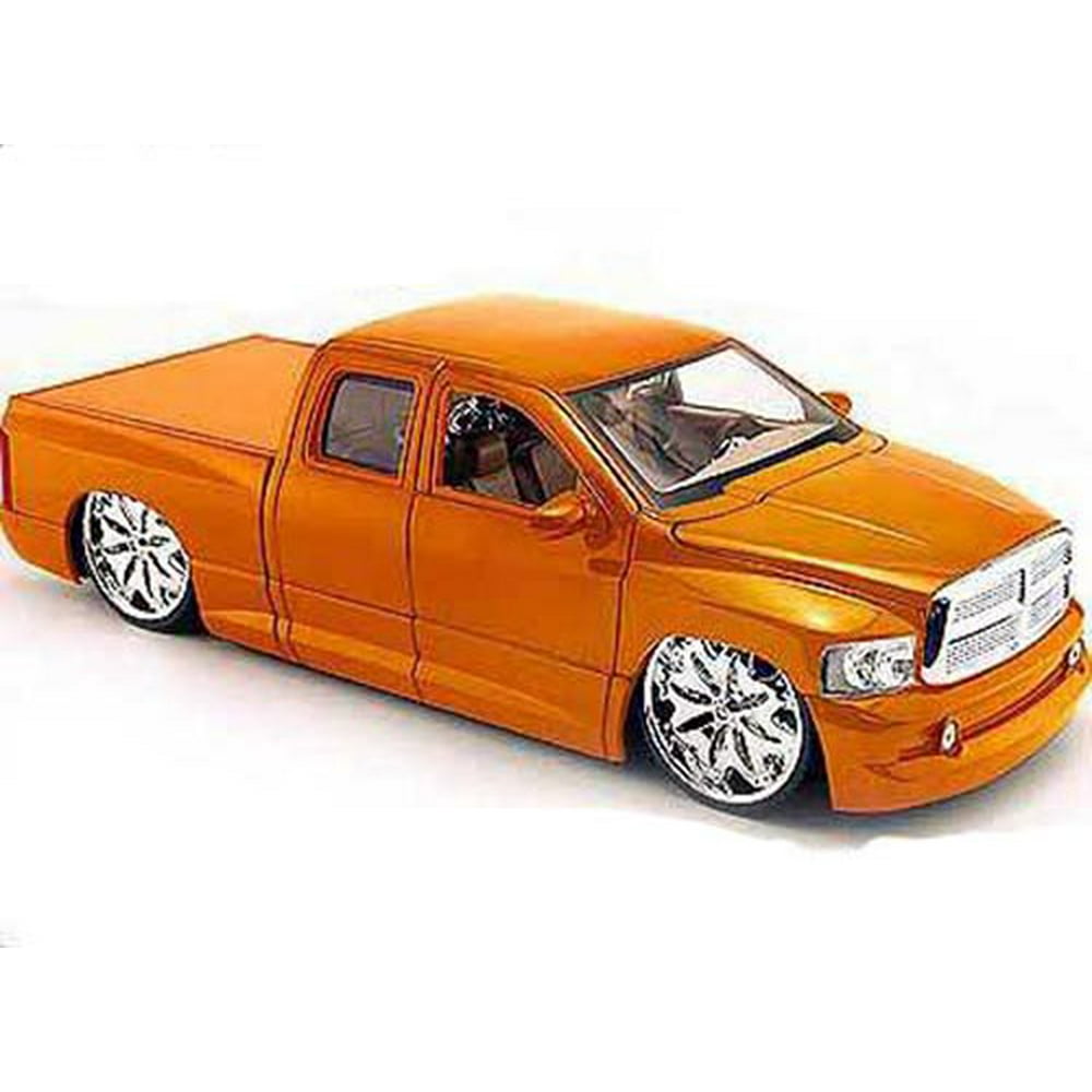 Dodge Ram Pickup Truck, Orange Jada Toys Dub City 63162 1/18 scale