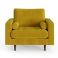 thumbnail image 2 of Pemberly Row Contemporary Performance Velvet Arm Chair in Gold, 2 of 4
