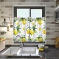 thumbnail image 7 of Lemon Kitchen Curtains 2 Panels UV Protected Tier Curtains, Half Window Curtains Kitchen Tiers for Guest Room Bathroom Sink Laundry Room Basement,24 x 27 Inch, 7 of 7