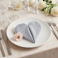 thumbnail image 3 of 12-Pack Cloth Napkins, Cotton Washable and Reusable - Ideal for Restaurant, Weddings, Events, Parties, Dining Table Gray 17x17inch, 3 of 6
