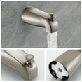thumbnail image 2 of Brushed Nickel  4 Inch Shower Faucet wih Tub Spout Combo (Valve Included)/Matte Blcak/ Chrome, 2 of 8
