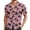 Pink, variant on Mens Polos Beach Trendy Comfortable Loose Sports Collar Button Open Short Sleeve Mens Graphic T-Shirts