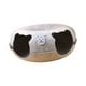 thumbnail image 5 of Cama para gatos Donut, escondite tipo cueva para gatos con 2 agujeros, túnel interior de fieltro para juegos de gatos, cama tipo túnel para gatos de, 5 of 8