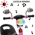 thumbnail image 2 of Triciclo para Niños Faro con Luz y Sonido Espejos Ruedas de Eva Apto a partir de 2 Años - Rosa, 2 of 6