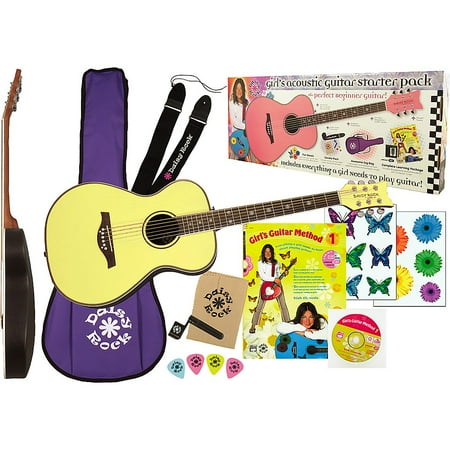 Bundle Pixie Acoustic Guitar Starter Pack Blue Sparkle