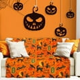 thumbnail image 2 of Halloween Blanket Haunted Halloween Throw Blankets Black Spider Webs Moon Dreamcatcher Flannel Halloween Blankets and Throws, 2 of 5