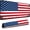 American Flag 3, variant on Gaming Desk Mat with Silky Smooth Surface & Exquisite Patterns,31.5x11.8 Inches Large-Sized Mouse Pad, Perfect for Extended Gaming,Work,and Home Office Decor (Red Topographic Lines)