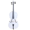 thumbnail image 2 of Full Size 4/4 Wood Acoustic Cello in White Finish with Case + Bow + Rosin for Beginner & Professional, 2 of 10