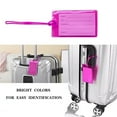 thumbnail image 3 of Homerr Waterproof Luggage Tag 1/6Pcs Luggage Colorful Flexible Suitcases Waterproof Name ID Labels Tear-resistant Luggage Identifier for Travel Flexible Luggage Label, 3 of 9