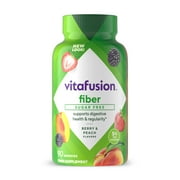 vitafusion Fiber Gummies, Digestive Health, Sugar-Free, Mixed Fruit, 90 Count