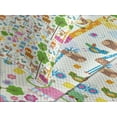thumbnail image 4 of Ambesonne Zoo Quilted Bedspread Set 3 Pcs, Happy Jungle Zoo Animals, Queen Size, Multicolor, 4 of 5