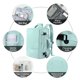 thumbnail image 4 of Mochila de viaje Hanples extra grande 40L impermeable para mujer, 4 of 8