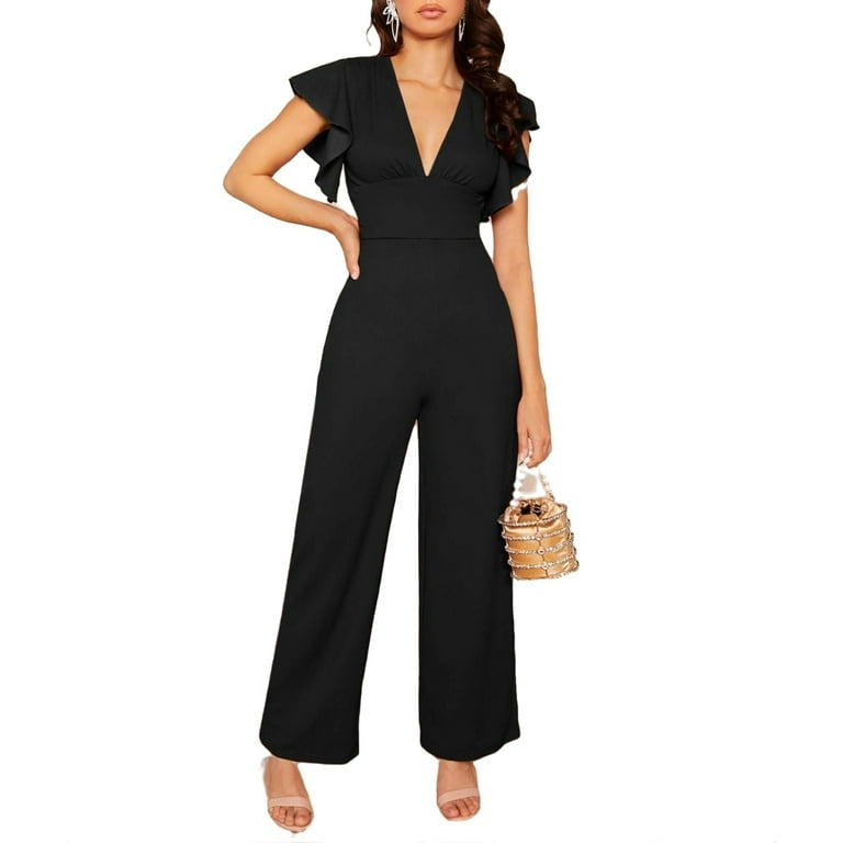 Black female fashion jumpsuit