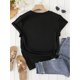 thumbnail image 2 of Womens Student Back To School Letter Print Teacher Gift For Crew Neck T-Shirt With Patterned Prints - Loose Short Sleeves For Spring & Summer - Trendy Casual Tees Clothing, 2 of 7