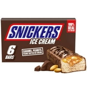 Snickers Creamy Ice Cream Bars, 2.0 fl oz, 6 Count