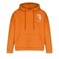 thumbnail image 4 of miqiqism Mens Hoodies Pullover Long Sleeve Casual Hooded Fashion Hoody Sweatshirts Drawstring Gym Hooded Sweater with Pockets Trendy Graphic Print Blouses,Orange,Medium, 4 of 4