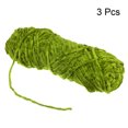 thumbnail image 3 of Hilo Chenille Suave Manta 3x100gr/3.5oz Poliéster Terciopelo Verde Unique Bargains, 3 of 7
