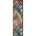 thumbnail image 3 of Nourison Aloha Indoor/Outdoor Tropical Botanical Multicolor 2' x 6' Area Rug, (6' x Runner), 3 of 9