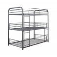 thumbnail image 1 of 42 "X 79" X 74" Gunmetal Métal Triple Lit Superposé - Simple, 1 of 2