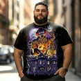 thumbnail image 2 of playera grande y alto para hombre big and tall men t shirt camisas playeras manga corta 4XLT 3DTS10074, 2 of 7