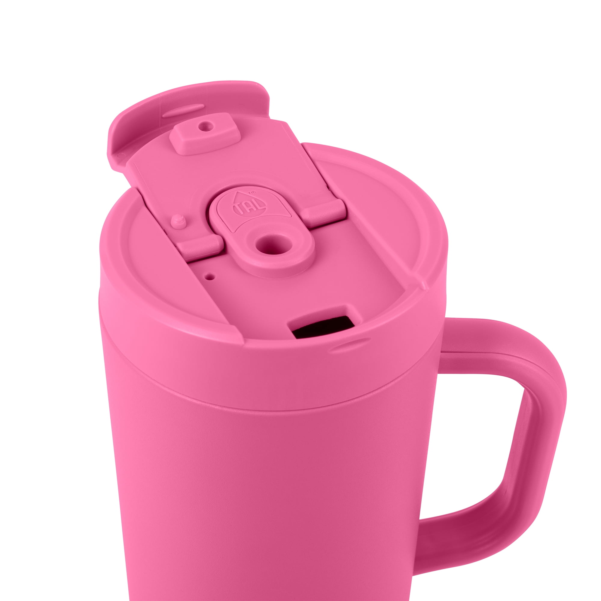 TAL Stainless Steel Hudson Tumbler with Straw 40 fl oz, Pink