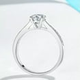 thumbnail image 3 of EOEMY 2.4mm Wedding Gifts Band Women'S 925 Silver 1Ct Cz Anniversary Party Ring Sz 4-9, 3 of 4