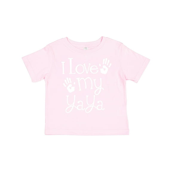 Inktastic I Love My Yaya Grandchild Boys or Girls Toddler T-Shirt