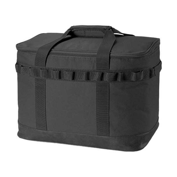 Bolsa De Almacenamiento Para Acampar, Herramientas Duraderas Para Exteriores, Bolso Para Mochilero, Viaje, Barbacoa, Negro Sunnimix Bolsa de almacenamiento para campamento