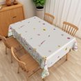 thumbnail image 4 of Tchckioa Rectangle Tablecloth,Stain Proof Waterproof Table Cloths for Dining(Colorful Flowers,60x102 Inch), 4 of 6