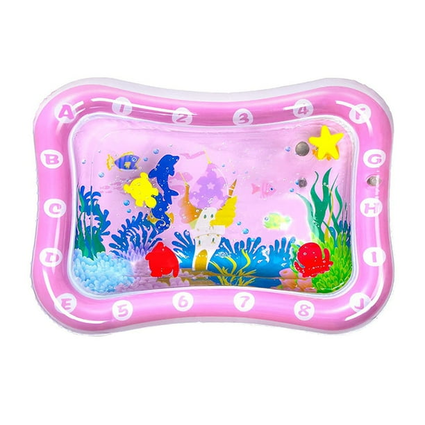 Colchoneta de agua para bebé, colchoneta de agua inflable para jugar, portátil para niños y niñas de 3 meses JShteea libre de BPA