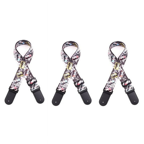 Guitar Strap, Jacquard Embroidered Cotton Strap, Suitable for , Acoustic and Electric Guitar,D