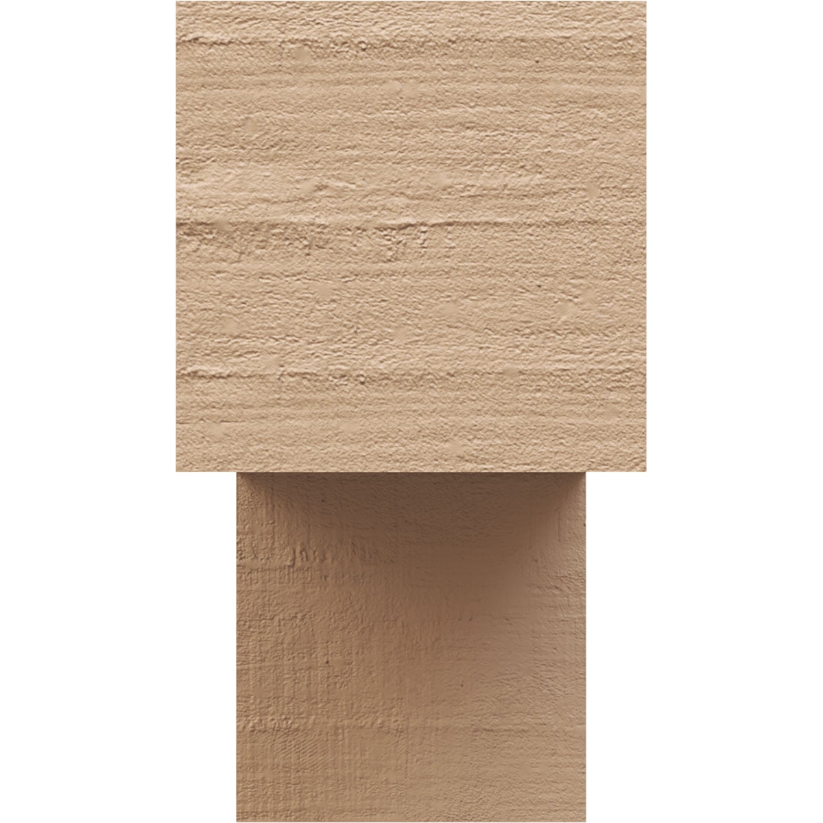 5"W x 15"D x 10"H Classic Chapel Hill Rough Cedar Woodgrain TimberThane Corbel, Primed Tan