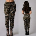 thumbnail image 5 of Lnzyyephy Women's Camouflage Casual Pants, Elastic High Waist Trousers, Hip Pop Sport Slacks, 5 of 8