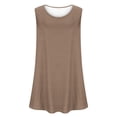 thumbnail image 5 of Tank Tops for Women Plus Size Solid Sleeveless Loose Summer Vests, 5 of 5