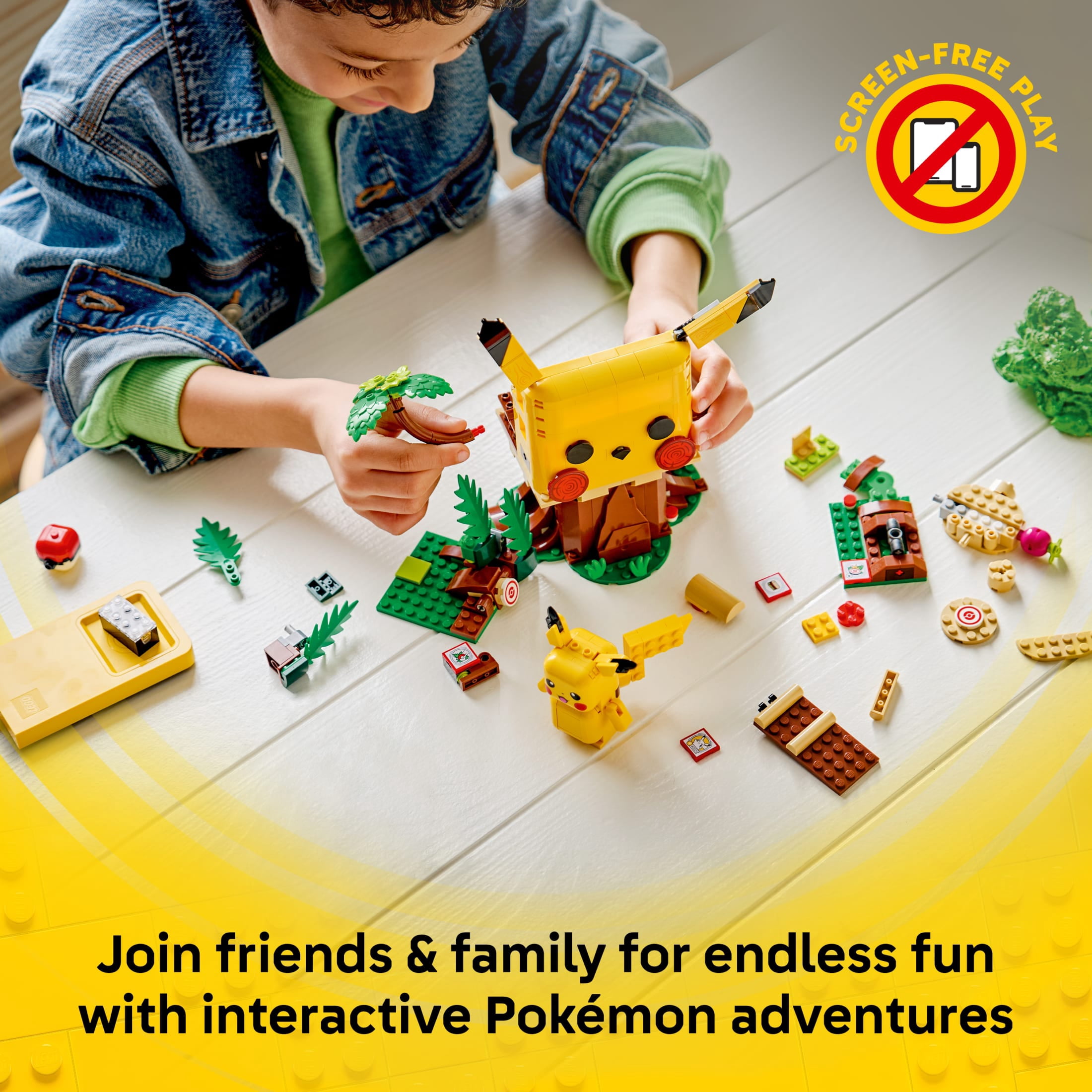 LEGO Pokémon SMART Play: Training House with Pikachu - All-in-One Set with a SMART Brick, Pokémon Figure, 4 Tags & Charger - Interactive Toy - Gift for Boys & Girls, Ages 6+ - 72164